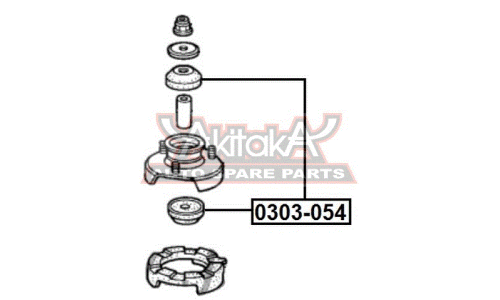 Втулка амортизатора Asva, арт. 0303-054