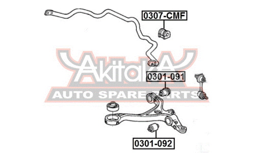 Втулка Asva, арт. 0307-CMF