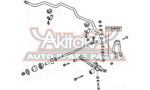 Стойка стабилизатора (линк) Asva, арт. 0323-ACCF