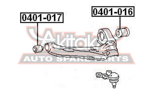 Сайлентблок Asva, арт. 0401-017