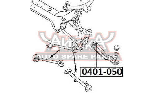 Сайлентблок Asva, арт. 0401-050