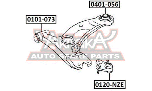 Сайлентблок Asva, арт. 0401-056