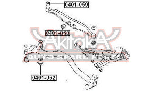 Сайлентблок Asva, арт. 0401-060