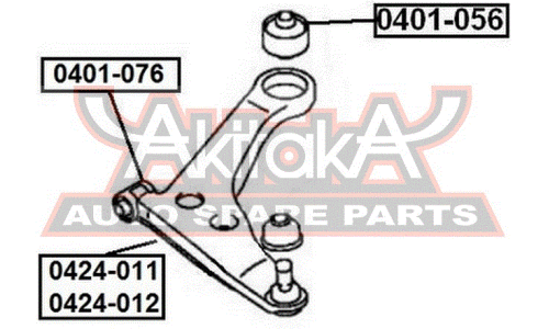 Сайлентблок Asva, арт. 0401-076