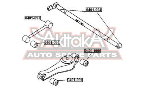 Сайлентблок Asva, арт. 0401-090