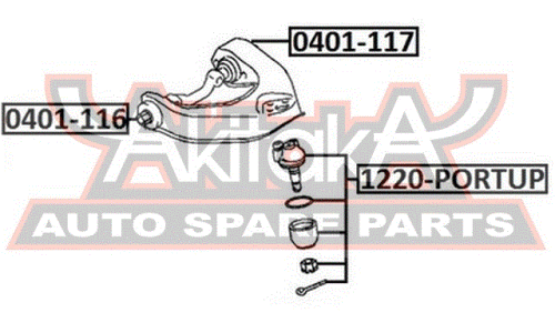 Сайлентблок Asva, арт. 0401-116