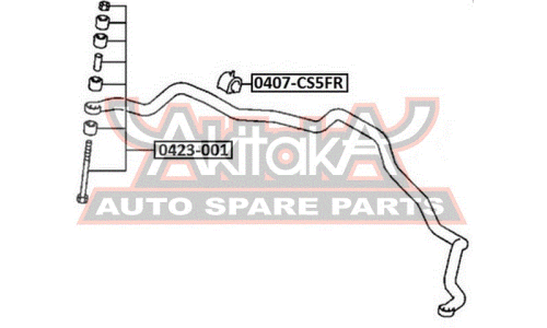 Втулка Asva, арт. 0407-CS5FR