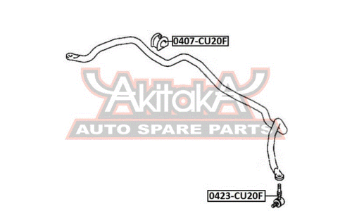 Втулка стабилизатора Asva, передняя, арт. 0407-CU20F