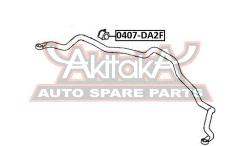 Втулка стабилизатора Asva, передняя, арт. 0407-DA2F