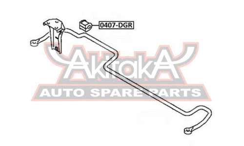 Втулка стабилизатора Asva, задняя, арт. 0407-DGR