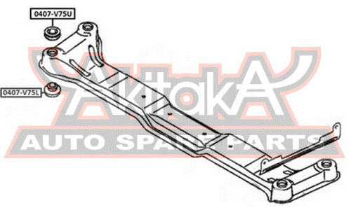 Втулка подушки Asva, арт. 0407-V75L