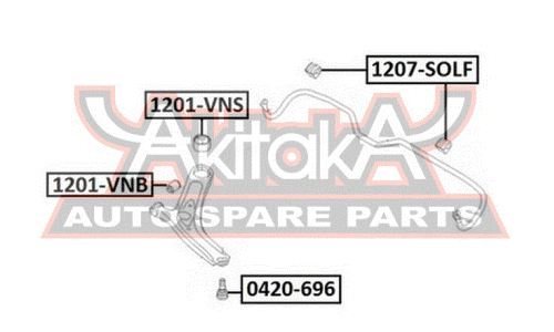 Опора шаровая Asva, арт. 0420-696