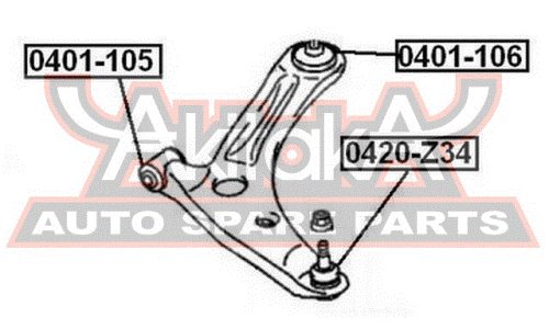 Опора шаровая Asva, арт. 0420-Z34