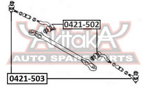 Наконечник рулевой тяги Asva, арт. 0421-503