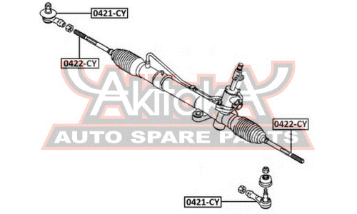 Наконечник рулевой тяги Asva, арт. 0421-CY