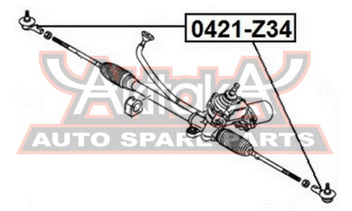 Наконечник рулевой тяги Asva, арт. 0421-Z34