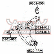 Сайлентблок Asva, арт. 0501-056