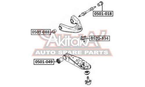 Сайлентблок Asva, арт. 0501-088