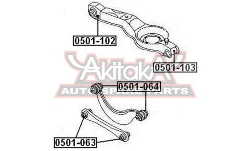 Сайлентблок Asva, арт. 0501-102