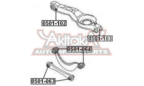 Сайлентблок Asva, арт. 0501-103