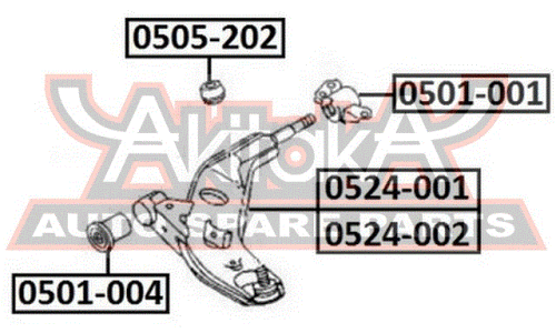 Пыльник шаровой опоры Asva, арт. 0505-202