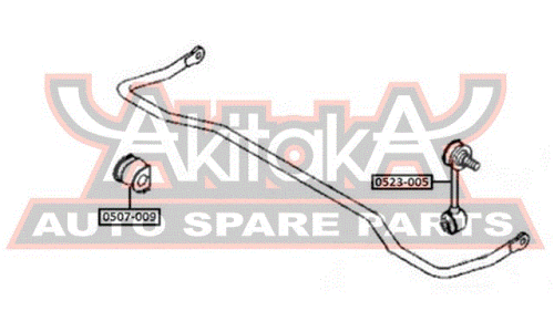 Втулка стабилизатора Asva, задняя, арт. 0507-009