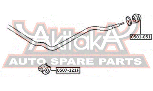 Втулка стабилизатора Asva, арт. 0507-121F