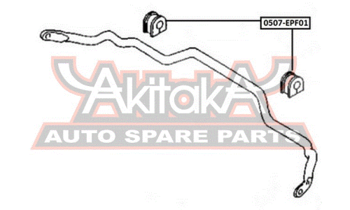 Втулка стабилизатора | перед прав/лев Asva, арт. 0507-EPF01