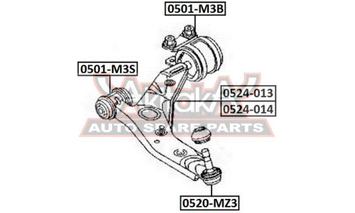 Опора шаровая Asva, арт. 0520-MZ3