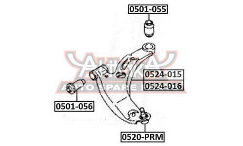 Опора шаровая Asva, арт. 0520-PRM