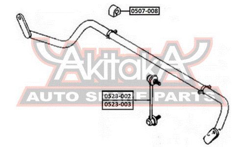 Стойка стабилизатора (линк) Asva, передняя, правая, арт. 0523-002