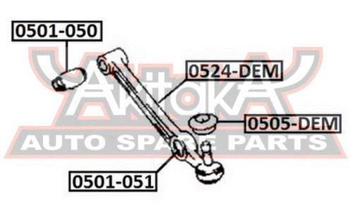 Рычаг подвески Asva, арт. 0524-DEM