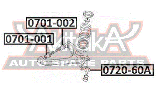 Сайлентблок Asva, арт. 0701-001