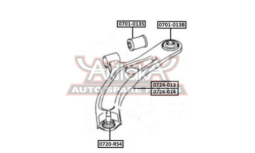 Опора шаровая Asva, арт. 0720-RS4