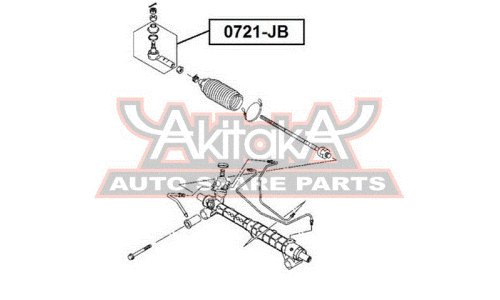 Наконечник рулевой тяги Asva, арт. 0721-JB