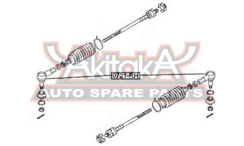 Наконечник рулевой тяги Asva, арт. 0721-RH