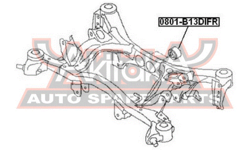 Подушка дифференциала Asva, арт. 0801-B13DIFR