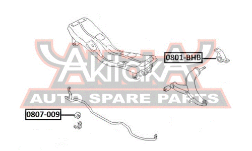 Втулка стабилизатора Asva, арт. 0807-009