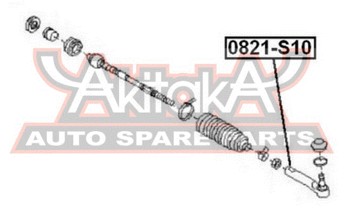 Наконечник рулевой тяги Asva, арт. 0821-S10