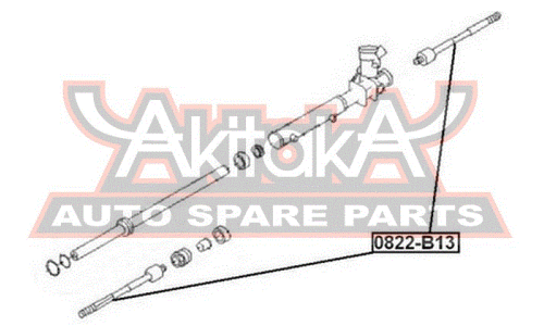 Тяга рулевая | перед прав/лев Asva, арт. 0822-B13