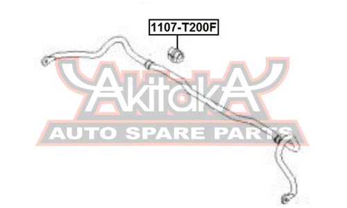 Втулка стабилизатора Asva, задняя, арт. 1107-T200F