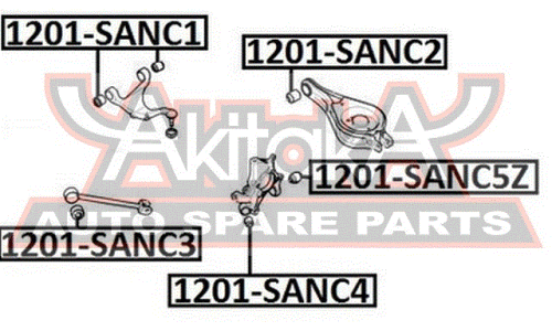 Сайлентблок Asva, арт. 1201-SANC5Z