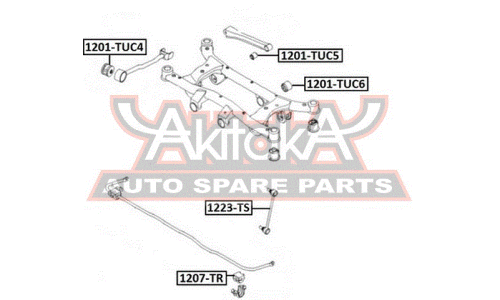 Подушка дифференциала | зад прав/лев Asva, арт. 1201-TUC6
