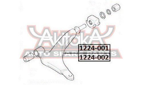 Рычаг подвески Asva, передний, нижний, левый, арт. 1224-002