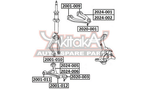 Опора шаровая Asva, арт. 2020-001