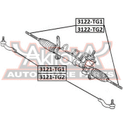 Тяга рулевая Asva, арт. 3122-TG1