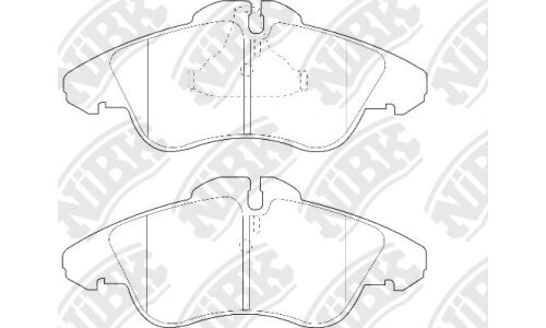 Колодки тормозные NiBK дисковые, арт. PN0301W