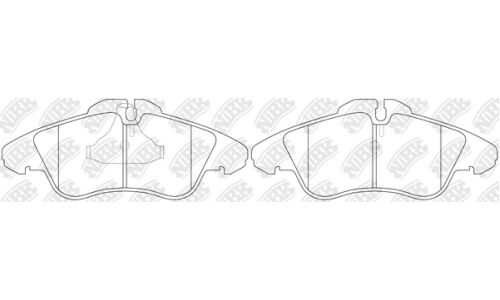 Колодки тормозные NiBK дисковые, арт. PN0301W