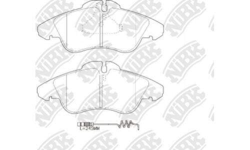 Колодки тормозные NiBK дисковые, арт. PN0301W