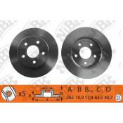 Диск тормозной NiBK, арт. RN1189